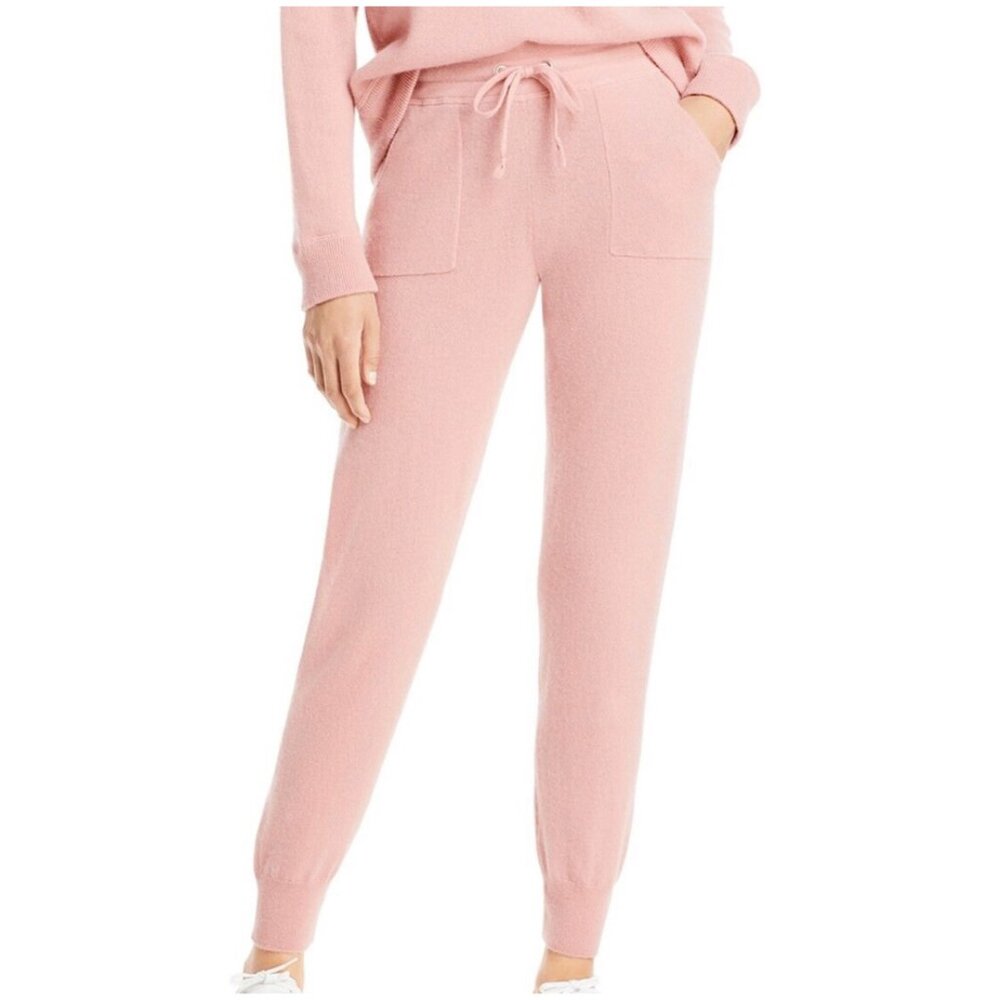 Bloomingdale’s Cashmere Jogger Pant - Tea Rose - M - NWT